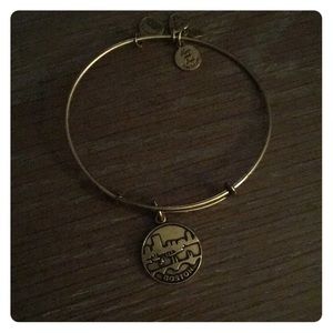 Alex and Ani Boston bangle in gold